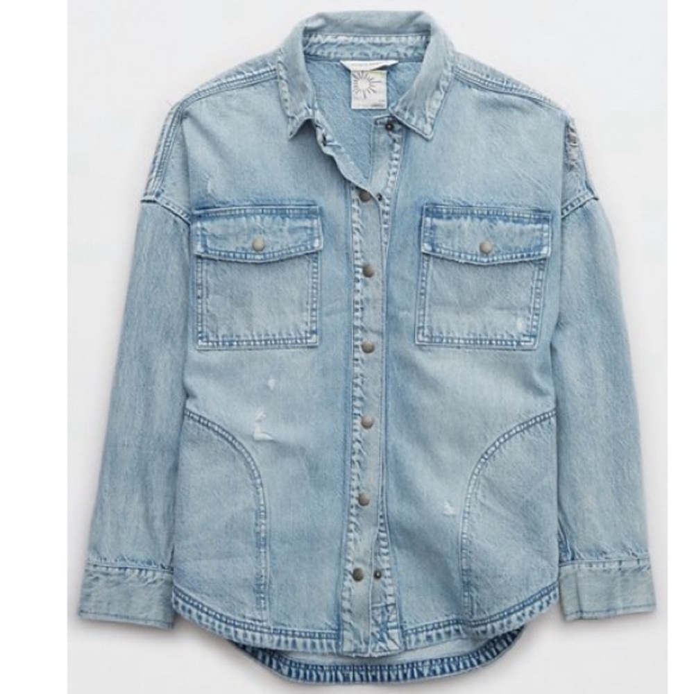 Aerie Light Blue Denim Jacket